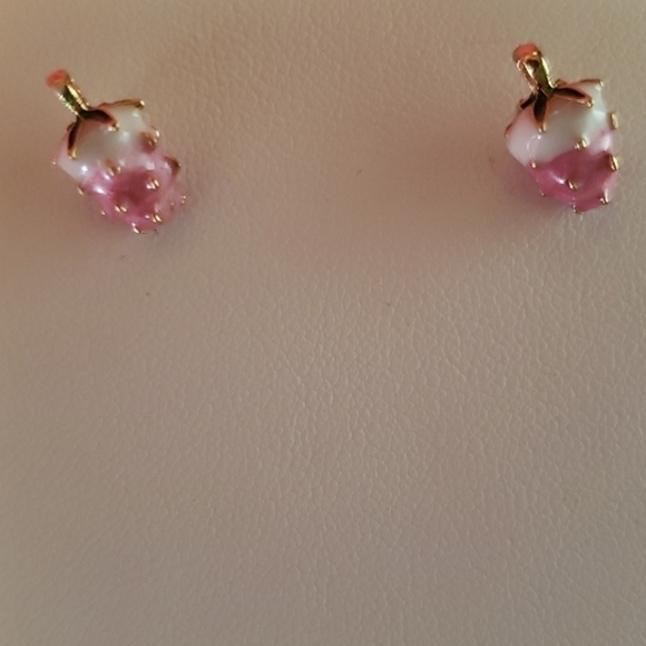 unbranded Jewelry - 2 for $15 Pink Strawberry Shaped Studs NWOT